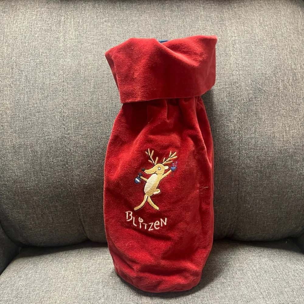 Pottery Barn Reindeer- Blitzen Wine Bottle Bag